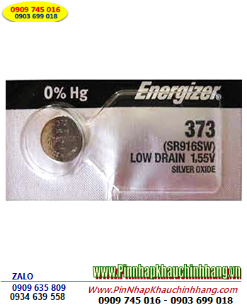 Pin SR916SW _Pin 373; Pin đồng hồ Energizer SR916SW 373 Silver Oxide 1.55v _Made in USA